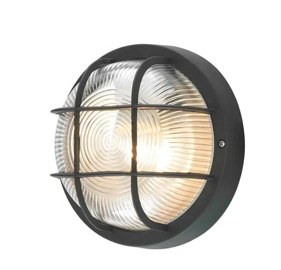 Black outdoor moisture-proof wall lamp