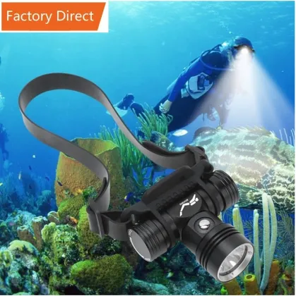 Shingel Aluminum 10W High Power Underwater Waterproof Diving Flashlight
