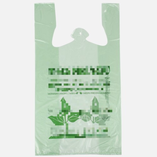Supermarket Plastic Vest Handles T Shirt Shopping Plastic Bags With own logo