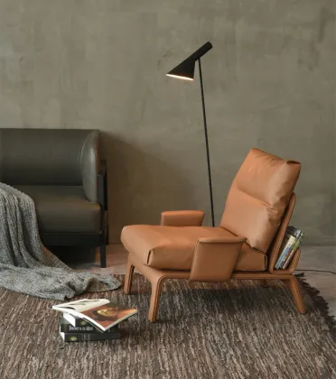 Italian luxury furniture recliner leather couch sofa