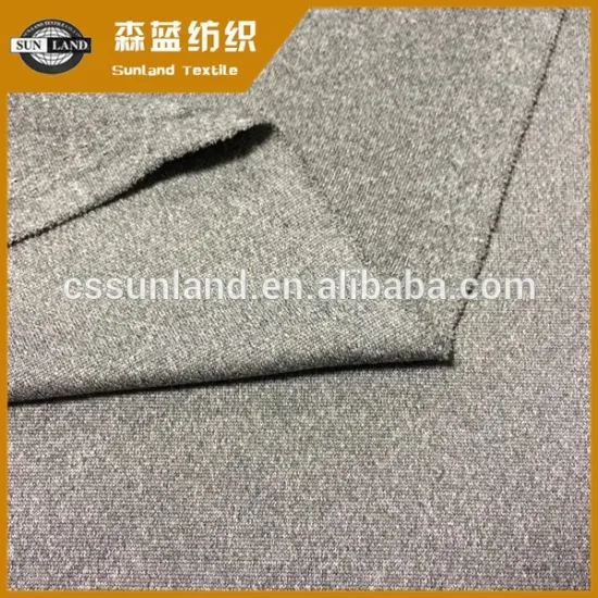 melange color weft knitted PK interlock fabric