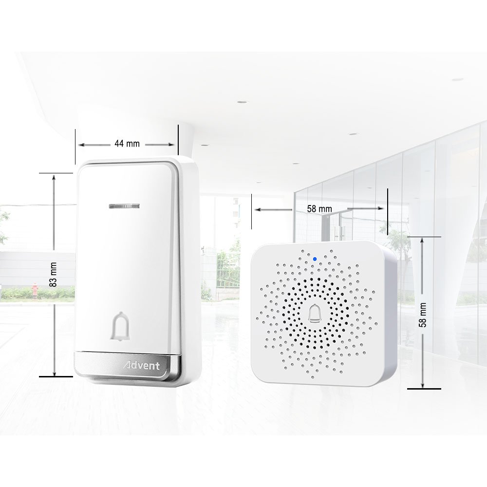 Wireless USB Doorbells with Kinetic Transmitter