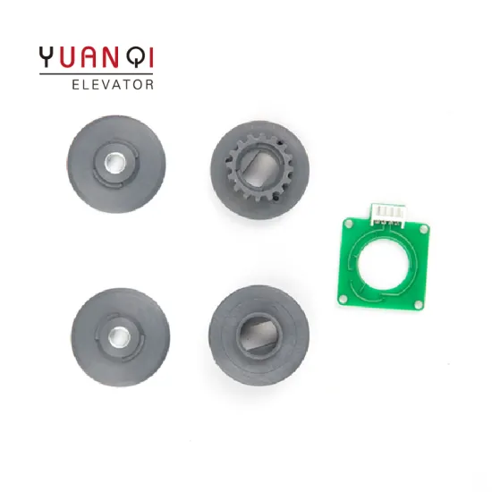Elevator Door Machine Belt Pulley and Encoder Components