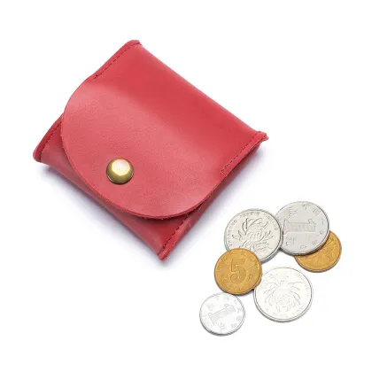 Genuine Leather Mini Coin Pouch - Unisex Small Purse for Jewelry