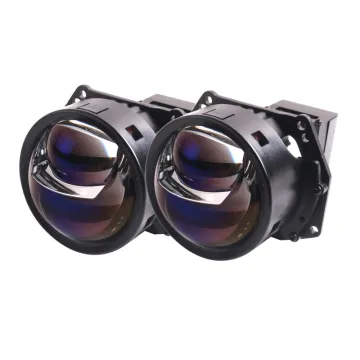 Ultra Bright 73W Blue Lens LED Headlights Retrofit Kits - Bi-LED Laser Projector for Cars