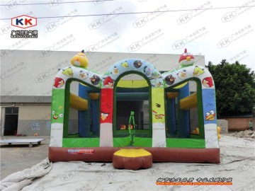 Competitive Price Durable Crazy Birds Cartoon New Design Inflatable Bouncer Box
