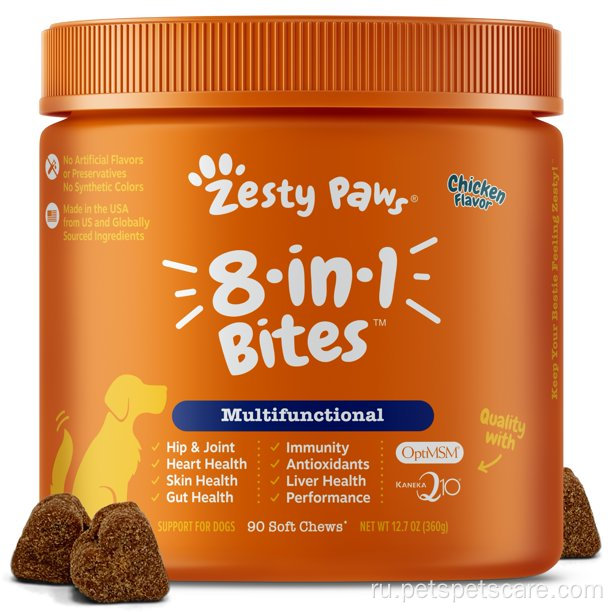 Zesty Multifunctional Soft Chews for Dogs куриный вкус