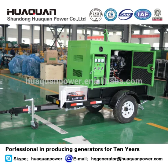 1000w four lights mobile light tower generator