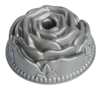 bakeware die-cast aluminum mini rose cake pan