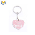 Custom Heart Shapes Die Cast Enamel Metal Keychain