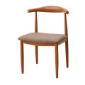Commercial Leather Padded Dining Chairs with wood