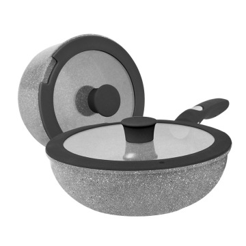 Manufacturer Non Stick Ceramic Cookware Set with Detachable Handles