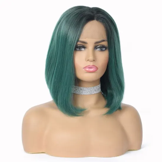 Cheap womens free style futura fiber cosplay Short frontal straight BOB lace front 10 inch crochet synthetic BoB braided wigs