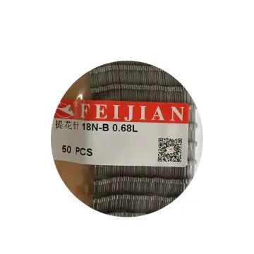 Feijian Brand 18N-B Jacquard Needle Spare Parts for Rainbowe Sock Machine, 0.68S/L