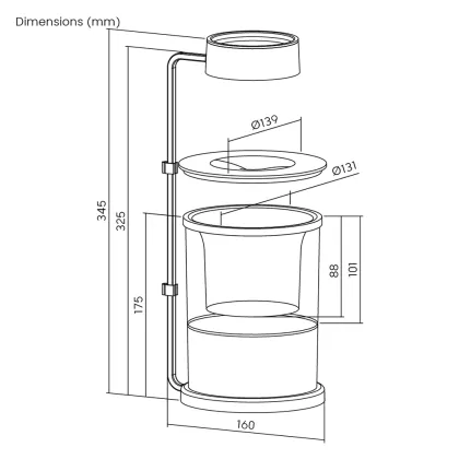 Smart Pots Hydroponic Herb Garden Kit - HGS04-3CB