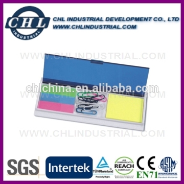 Customized logo printed memo dispenser set for office use