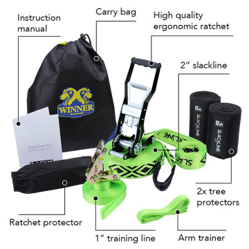 50MM Standard Ergo Ratchet Buckle Slackline kit