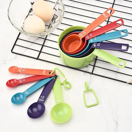 Eco-Friendly Plastic Detergent Measuring Cup and Spoon Set