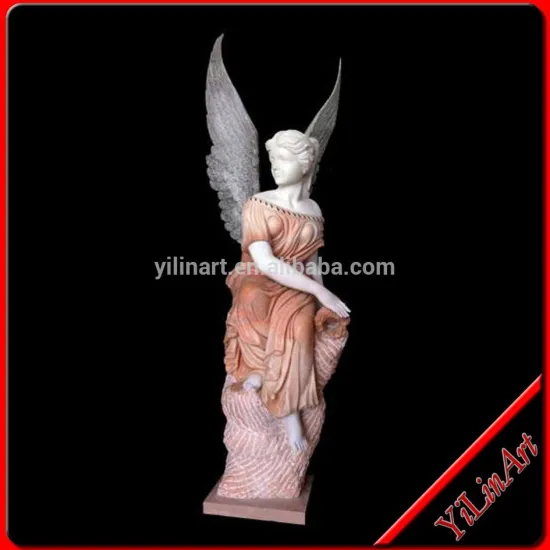 Garden Decorative Hand Carved Stone Life Size Angel Statue
