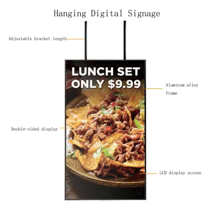 Hanging Digital Signage and Displays: LCD HD Screens for Advertising