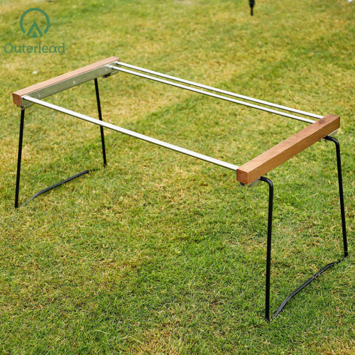 Camping Folding Table Beach Portable Outdoor Wood Folding Camping Table Supplier