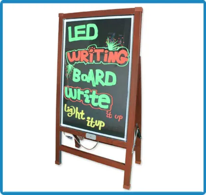 Led lighting handwriting board IPX6 waterproof led writing board wood stand
