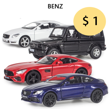 Diecast Model Cars Collection: C63-S-AMG, CLS, G63-AMG, GTS for Kids Toys