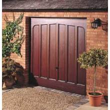 solid wooden garage door