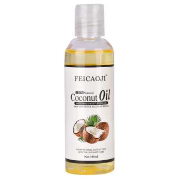 100% Natural Moisturizing Coconut Oil - Pure Coconut Essential Body Care Massage Oil for All Skin Types