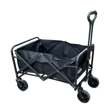 PVC Wheels Foldable Trolley Shopping Cart for Camping