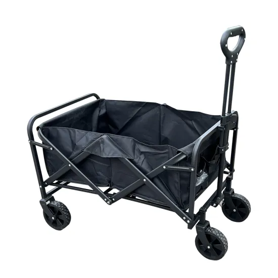 PVC Wheels Foldable Trolley Shopping Cart for Camping