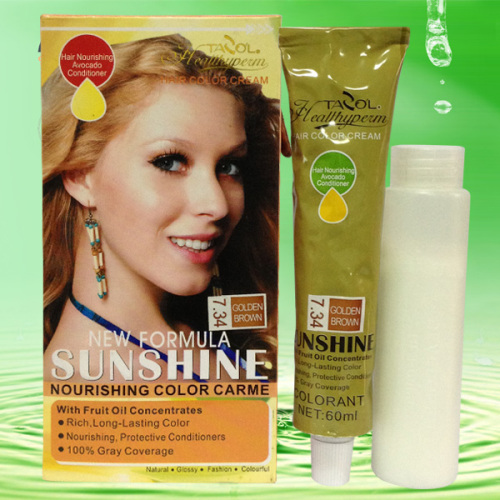 Sunshine Hair Color Cream With Light Blonde, High Quality Sunshine Hair