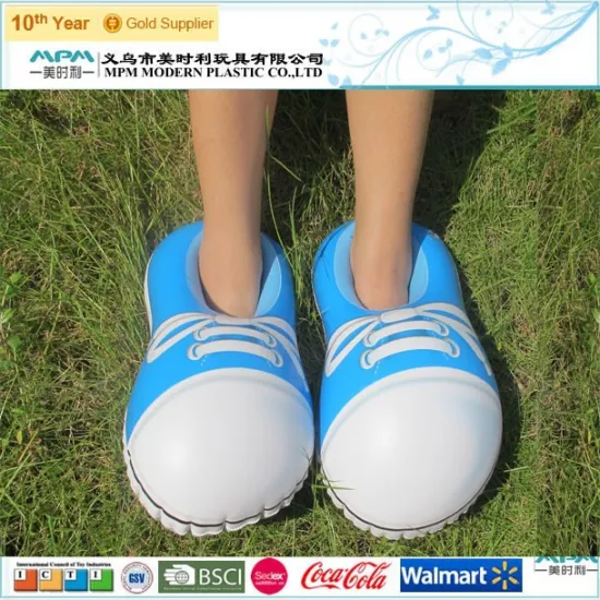 Inflatable Slipper logo printed for advertisement
