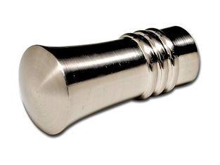 Custom 25mm Metal Curtain Finials , Electroplating Window C