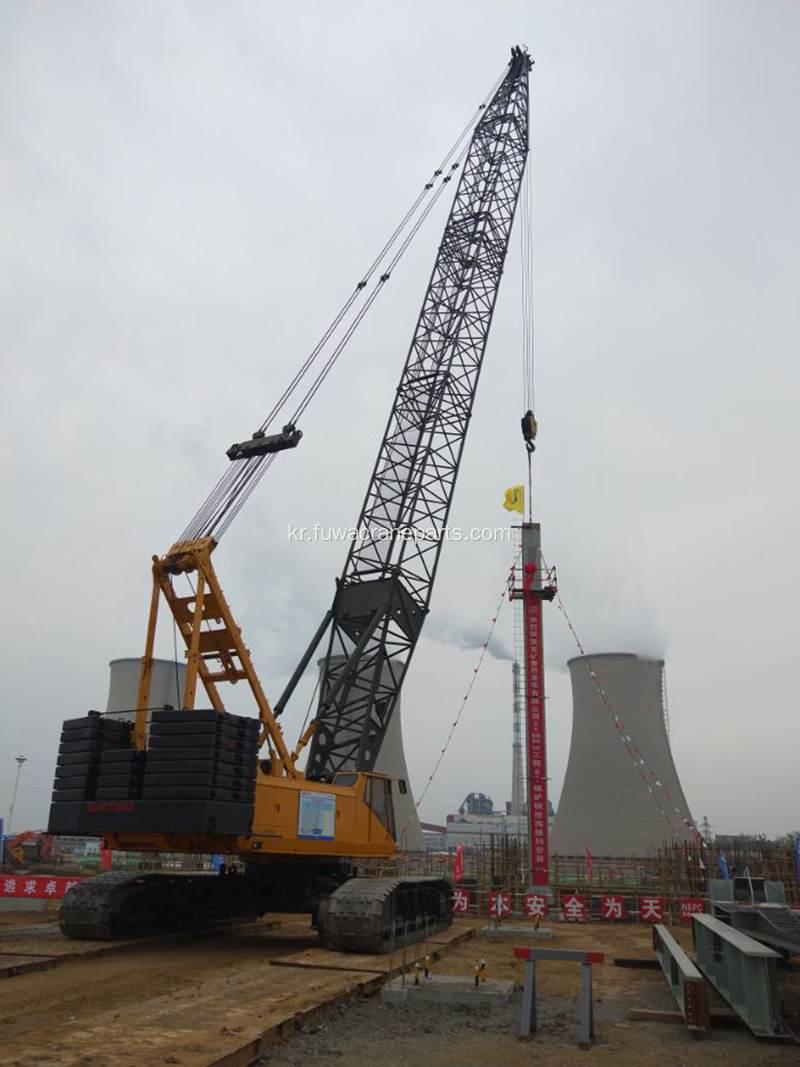 판매중인 Sumitomo Crawler Crane 150T를 사용했습니다