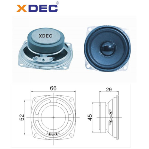 66mm 4ohm 5w rms ferrite magnet fullrange speaker