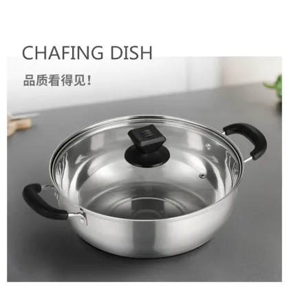 Chongqing Spicy Hot Pot Pan Fondue Stainless Steel Chafing Dish