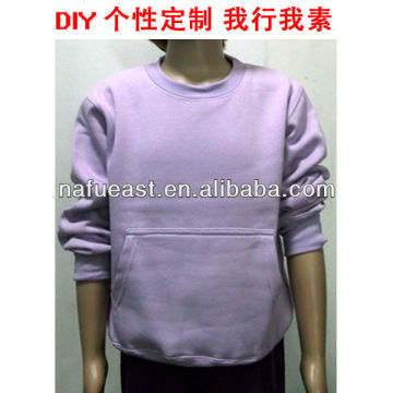 kids round neck sweater with pocket
