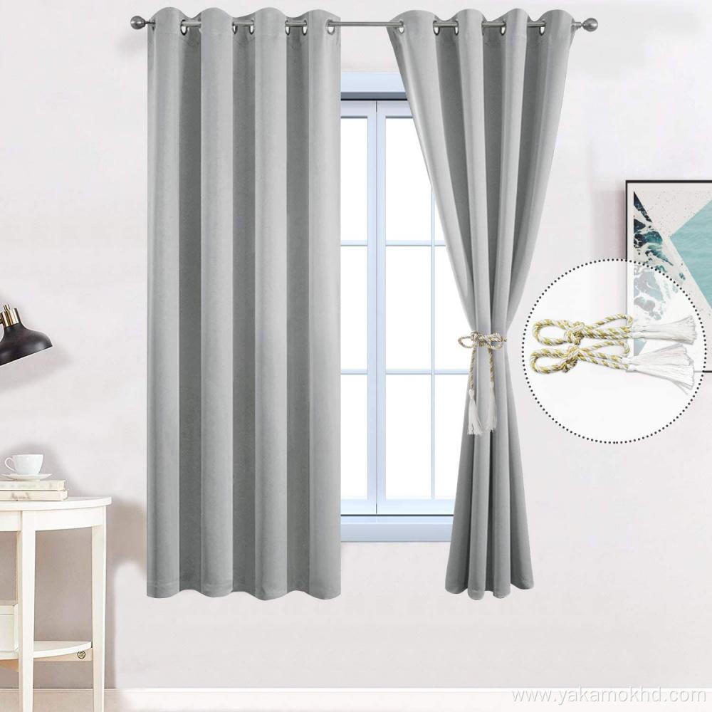 Light Grey Blackout Curtains 72 Inch Long