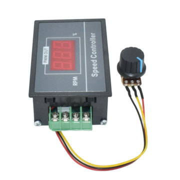 6V-48V डिजिटल PWM DC मोटर गवर्नर 30A 20A स्टेपलेस स्पीड कंट्रोल स्विच कंट्रोलर