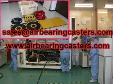 Air casters with four air modules  modular air casters