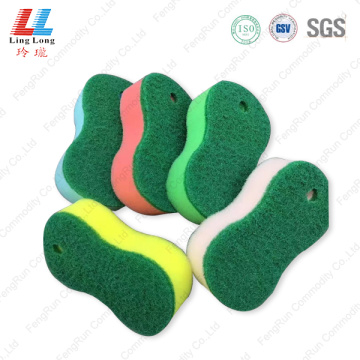 8 shape scouring cleaning sponge pad