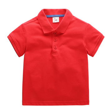 Custom Logo Toddler Short Sleeve 100% Cotton Polo Shirt