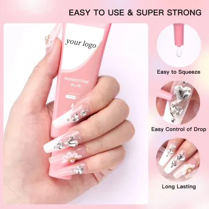 High Quality Super Adhesive Rhinestones Nail Glue Gel