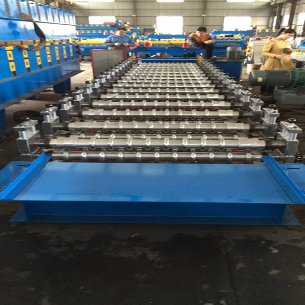 Steel metal corrugated roller machine