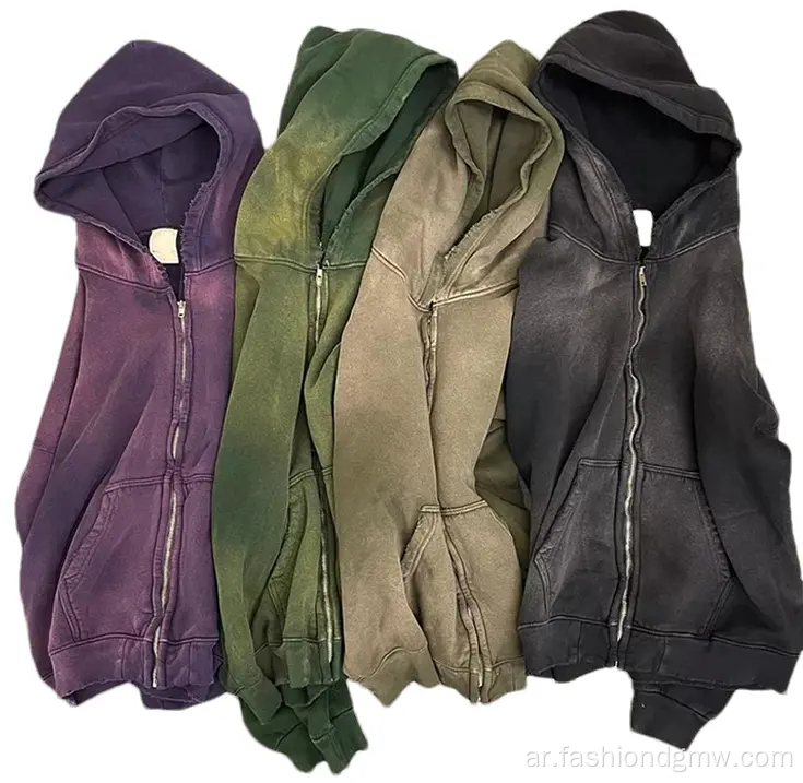 تخصيص تخصيص 100 ٪ من القطن الفرنسي Terry Vintage Hoodie