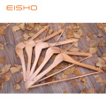 EISHO Natural Wood Clothes Hangers In Bulk