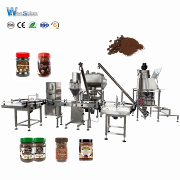 Automatic Instant Coffee Powder Bottling Filling Machine