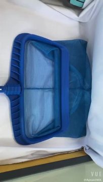 SplashTech Swimming Pool Rake Head for Standard 1.25" Telescoping Poles - Heavy-Duty Deep Bag with Fine Mesh Net - Professional