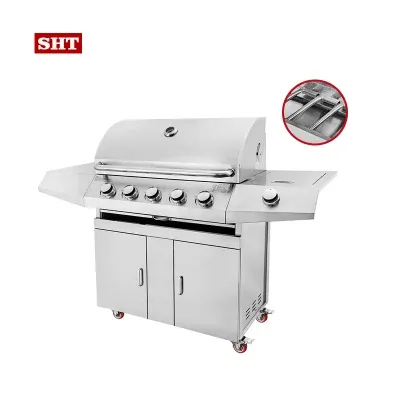 Outdoor Kitchen RV Gas Grill Griddle BBQ Grill 2 in 1 Barbecue Grill Best